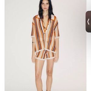 NWT ZARA crochet cardigan
